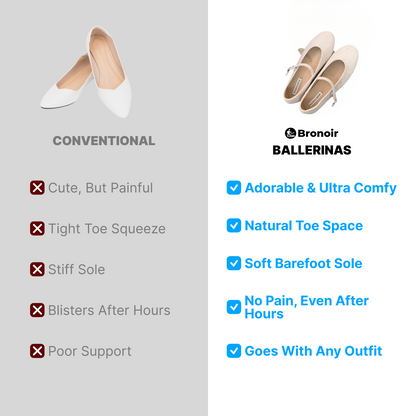 Cora Grace - Elegant & Supportive Ballerinas for Daily Comfort