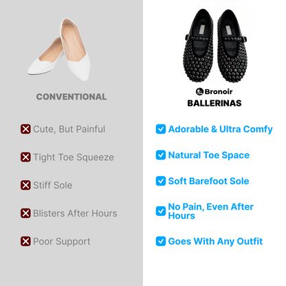 Nova Glow - Elegant & Supportive Ballerinas for Daily Comfort