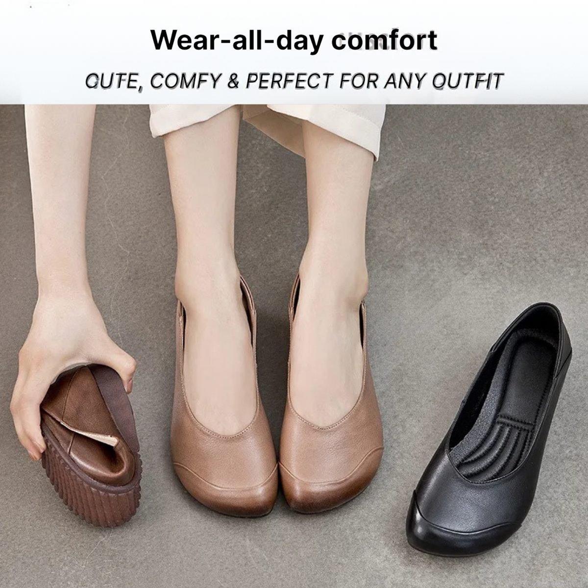 Isla Belle - Elegant & Supportive Ballerinas for Daily Comfort