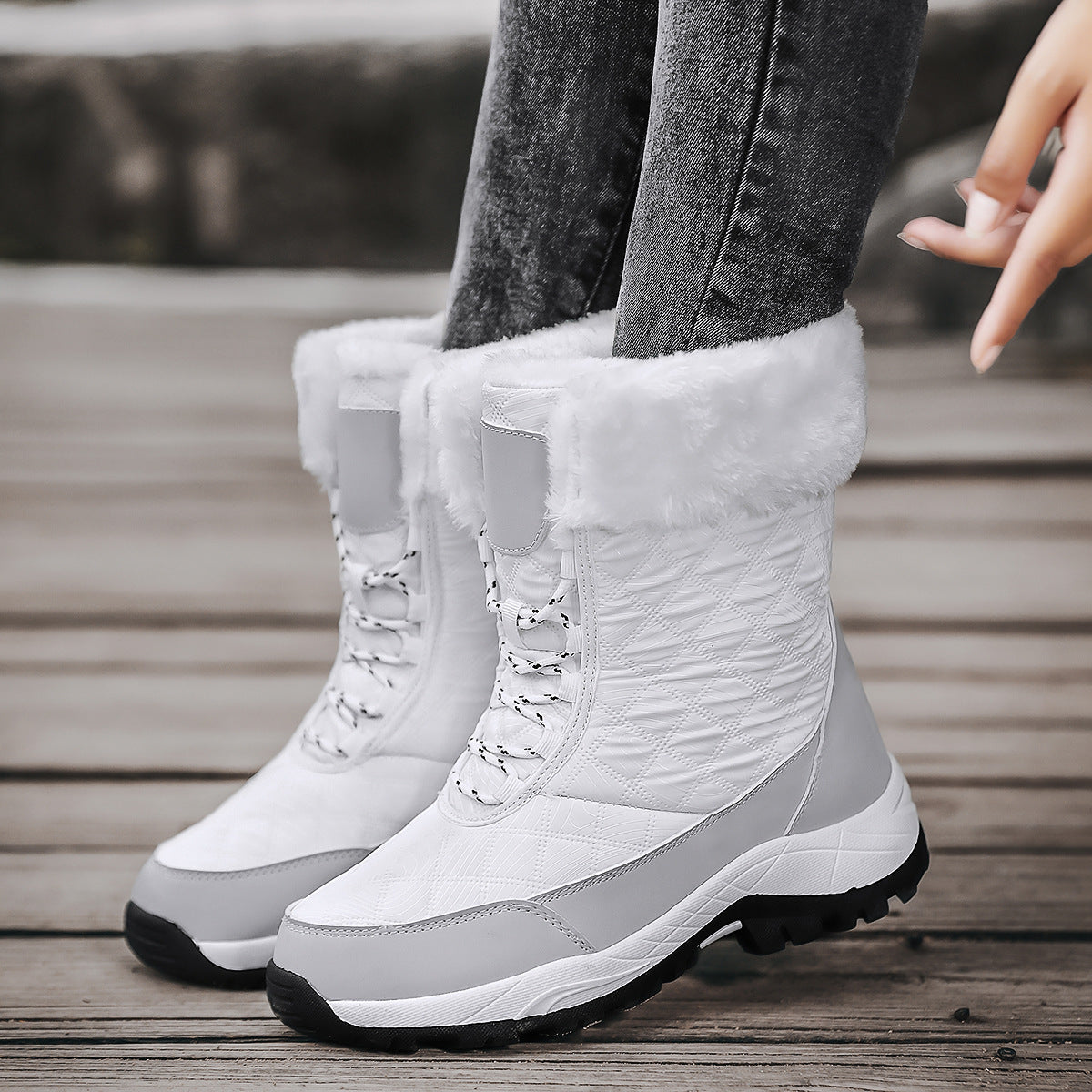 Winterwalks - Winter Barefoot Boots With Warm Fleece